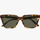 miyya Cat Eye Sunglasses for Women, Trendy Polarized Sunglasses Women, Retro Sun Glasses 2025, UV Protection Shades, Brown Tortouse/Green