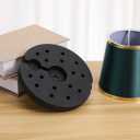 PRETYZOOM Weighted Floor Lamp Base 7.5 Inch Square Replacement Lamp Base Weight Block for Diy Desk Lighting Projects Home Office Use