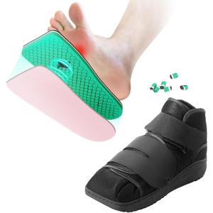 Estinko Closed Post Op Shoe, Post Op Shoes, Fracture Medical Walking Shoes for Male and Female-Post Surgery or Operation Foot Support, Broken Foot or Toe, with PegAssist Insole (L, 1 PC)