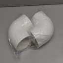 2 Pack 3" PVC 90 Degree Elbow Pipe Fittings (Socket x Socket), 2 Way Right Angle Adapter Coupling Schedule 40, 3 inch PVC Pipe Corner Connector DIY, White SCH 40