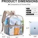 USPECLARE Clear Backpack for Stadium Approved 12612, Water proof Clear Bag for Stadium Events and Concert Work Sport Event