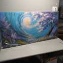 Abstract Wall Art For Living Room Decorations Large Purple Tree Abstract Wall Decor Canvas Art Wall Decor Picture For Bedroom Kitchen Office Home Artwork 29 X 58 Inch