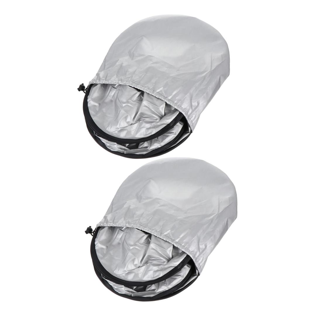 COOPHYA Vehicle Windshield Sunblock Car Sun Shade Cover 210t Silver Coated Fabric Front Large Size 160x89cm Summer Winter Protective Sunshade for Cars