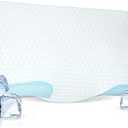 Derila King Size Cooling Pillowcase, Optimal Temperature Control for Your Memory Foam Pillow for Perfect Sleep. Quality Material White Pillowcase ensures Anti Snore Pillows