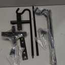 ERYTLLY 2 Packs Extended Rail Hook Fence Deck Bird Feeder Hook 360 Degree Rotary and Length Adjustable Plant Bracket for Feeders, Planters, Suet Baskets, Lanterns, Wind Chimes and More