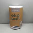 Diaper Dekor Classic Hands-Free Diaper Pail | Easiest to Use | Just Step  Drop  Done | Doesnt Absorb Odors | Most Economical Refill System | 70% Recycled Materials | EKO White