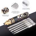 5 in 1 RC Hobby Repair Tools Kit Hex Driver Set Allen Wrench Drill Bits Hex Bit Set & Phillips Screwdriver Bit with Alloy Handle for RC Car Helicopter Drone Boat