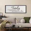 TQianJiang Family A Little Bit Of Crazy Sign Wall Decor 24"X10" Family A Little Bit Loud Large Wood Framed Wall Hanging Art (Black)