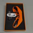 GPS Wireless Dog Fence with Free App, Electric Fence System with Training Collar, Portable Fence for Outdoor Use, Rechargeable Waterproof Flexible Collar, Adjustable for Large Medium Dogs (Orange)