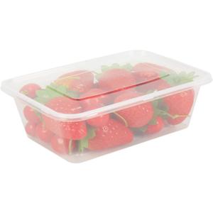 Tosnail 50 Pack 25 oz. Plastic Food Storage Containers with Lids Meal Prep Containers - Clear