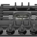 GASLAND Gas Cooktop 36 Inch with Griddle, 5 Burner Propane Stovetop with Reversible Cast Iron Grill/Griddle, Gas Countertop Plug-in, NG/LPG Convertible Cooktops, Black