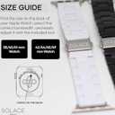 Solace Bands Lightweight Perma Watch Band - Universal Fit for Apple Watch Bands for Women & Men, iWatch Bands for 38mm 40mm 41mm 42mm 44mm 45mm 49mm Ultra, SE, Series 11 10 9 8 7 6 5-1 (Matte Solid)