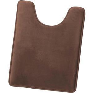 Clara Clark U-Shaped Contour Rug 24" x 19" - Memory Foam Bath Mat, Plush, Cozy, Ultra Soft, Non Slip, Perfect for U-Shaped Toilet Rug, Rugs for Bathroom, Machine Washable, Quick Dry - Chocolate Brown