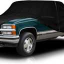 Waterproof Car Cover Compatible with Chevrolet C/K 1500/2500/3500 1988-1999, 2 Door Extended Cab Long Bed, 300D All Weather Car Covers with Zipper Door for Snow Rain Protection