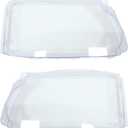NewYall Left and Right Clear Headlight Lens Shell Cover for Land Rover Range Rover Sport 2010-2013