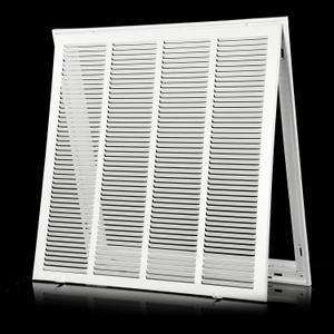 2424 Return Air Grille [Duct Opening Size] Return Vent Cover for Wall or Ceiling,Steel Return Air Grill Removable Face/Door for 1 inch Filters(24"W x 24"H [Duct Opening])