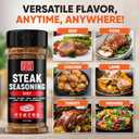Steak Seasoning Spicy Blend Mix - Gluten Free & Low Sodium Hot Meat Seasoning for Beef, Ribeye & New York Strip Steaks. Spicy Steak Seasonings for Grilling. Gourmet Steaks Spices Salt. BBQ Rub. 4.5oz (EXP 12/10/26)