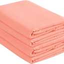 Knit Jersey 100% Cotton 2 Twin XL Fitted Bed Sheets (2-Pack) Soft and Comfy - Twin Extra Long, 15" Deep Pocket, 39" x 80" Great for Dorm Room, Hospital and Split King Dual Adjustable Beds (Coral Rose)