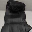 Skechers MAX Cushioning Car Seat Covers,Memory Foam Leather Car Seat Protectors, Airbag Safe Waterproof Sideless Front Seat Covers with Storage Pocket,Universal Fit for Cars Trucks SUV, Black 2PCS