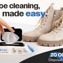 4 x Shoe, Sneaker, Suede & Leather Cleaner Wipes Premium Wipes for Dirt, Stains, Scuffs & Care for All Footwear
