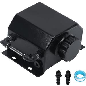 LokoCar Coolant Radiator Tank Reservoir Expansion Overflow Tank Universal 1L Aluminum Black