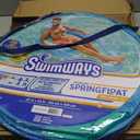 SwimWays Spring Float Premium XL Recliner Chair, Inflatable Pool Floats Adult with Fast Inflation, 25% Larger Than Recliner, Supports Up to 300 lbs