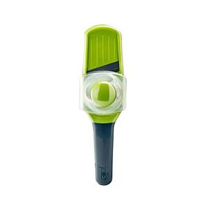 Joie MSC Stainless Steel Blade Mini Mandoline Slicer with Protective Slide Guide (Green)
