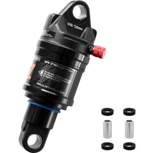 Bike Rear Shock, Air Pressure Shock Absorbers, 125/150/165/190/210mm, 20/30/35/50/60mm Travel, Hydraulic Rear Suspension Shock for Mtb/e-bike (125 * 20mm)