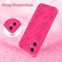 ZIYE for iPhone 11 Case Flower Floral Pattern for Women Girls Slim Soft TPU Camera Protection Cute Cover Designed for iPhone 11 6.1 Inch Hot Pink