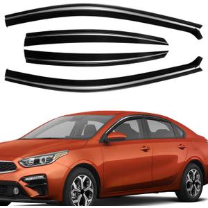 Rain Guards Window Deflector Fit for 2019-2024 Kia Forte Black 4 PCS