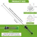 W11130362 MVWX655DW MVWC565FW Washer Suspension Rod For 11025132410 WTW5000DW W10594080 W11228718 W11033491 AP6262443 11025132411 MVWC555DW W10748956 Compatible with Whirlpool Maytag Kenmore