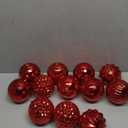 Extra Large Size Outdoor Christmas Ornaments, Oversized Huge Big Shatterproof Xmas Christmas Plastic Balls for Outside Lawn Yard Tree Hanging Decorations (4"/100mm, Red, 12 Packs)