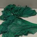 Kolagri Sexy Women Lace Pajamas Lingerie Set High Waist Sheer Sleepwear Bow Ties Cami Shorts Set, XL