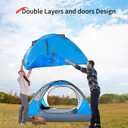 BISINNA 4 Person Camping Tent Lightweight Backpacking Tent Waterproof Windproof Two Doors Easy Setup Double Layer Outdoor Tents for Family Camping Hunting Hiking Mountaineering Travel