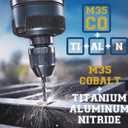 Yellow Paw 1 Inch Drill Bit for Metal - Industrial Grade M35 Cobalt Titanium Aluminum Nitrite - 1" Diameter & Total Length of 6" with Working Length of 3" Easily Drill Into Metal, Steel, & Aluminum