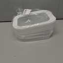 Food Storage Containers Refrigerated Crisper with Lid Leakproof Meat Containers for Fridge Transparent Frozen Roast Meat Storage Box Kitchen Accessories(Three Layers)
