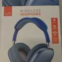 iLive Wireless Headphones BLUE 8hr charge Bluetooth speakers headset