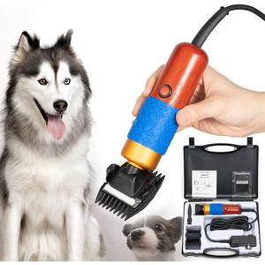 KPfaster 10ft Sheep Shears, with Plug & 2 Blades 200W Electric Clippers Animal Shave Grooming Farm for Dogs Cat Goat Alpaca, Llamas, Angora Rabbits Shearing Hand Piece Cutter Livestock Pet Supplies