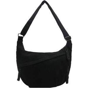 Hobo Bag for Women Men Crescent Shoulder Bag Retro Nylon Canvas Crossbody Bag Slouchy Corduroy Dumpling Bag Purse | Retro, Nylon Canvas, Slouchy, Corduroy