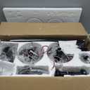 ZMISHIBO 2 Pack 52 Inch Outdoor Ceiling Fans with Remote, Black Ceiling Fan No light with Quiet Reversible DC Motor, 6 Speeds, 3 Blade Modern Ceiling Fans for Patio Living Room Bedroom Indoor