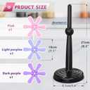 IPOW Festive Silicone Tree Trivet Set for Hot Pots & Pans - Heat-Resistant, Space-Saving Holiday Kitchen Decor & Practical Gift (Dishwasher Safe) Purple