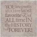 Favorite Person Gift My Most Favorite Person Table Plaque, 4 Inch, Set of 2