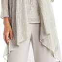 R&M Richards Women's Luxe Harmony Duster Set, 14