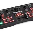 Numark DJ2GO2 Touch  Compact 2 Deck USB DJ Controller For Serato DJ with a Mixer / Crossfader, Audio Interface and Touch Capacitive Jog Wheels,Black