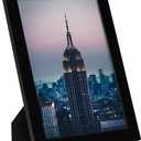 Frame Amo 8x12 Black Modern Picture Frame, 1 inch Border, Acrylic Front, for Wall or Table