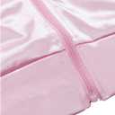 Child Girls Pink Satin Ladys Jacket 50S Pink Satin Jacket Halloween Costumes Little Girls' Coat Size 6-14