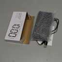 KeeKit 7 Inch Digital Alarm Clock with Bluetooth Sync Time, Auto-sync Time, Adjustable Brightness Clock with 3 Volume Levels, Power Saving Mode, Night Mode, Desk Clock for Home - Black