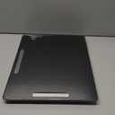 Joy&Grace Appliance Slider for Kitchen Appliances 360 Rolling Sliding Tray for Coffee Maker Countertop, Bamboo Coffee Pot Slider Rolling Tray with Universal Rollers (Black, Large 16"x13")