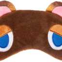 Novelty Tom Eye Mask for Sleeping, Raccoon Blindfold Sleep Mask, Super Soft Smooth Plush (Brown Bear)