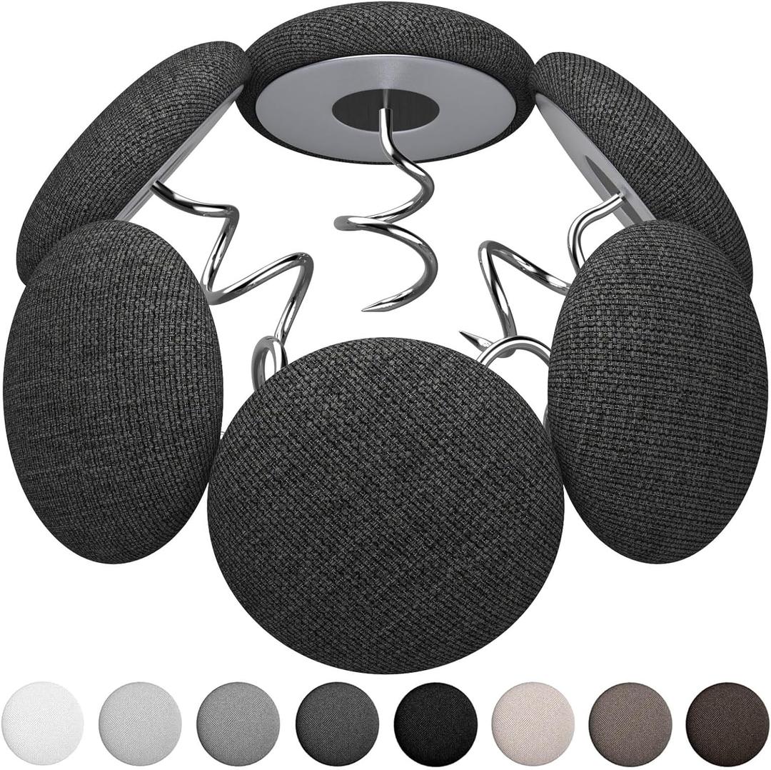 12 Colors Fabric Covered Button Twist Pins Dust Ruffle Pins- for SofaUpholsteryArmchair Caddies, Armrest Covers,Bed Skirts, Slipcovers, Headliners (Dark Grey, 24)